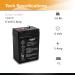 Casil 6V 5Ah Replacement Battery for Ritar RT645 - High Performance International Shipping - Buy Online on GoSupps.com