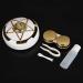 Portable Pentagram Contact Lens Container with Mirror - Gold Travel Holder & Equipment Box - Buy Online on GoSupps.com