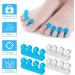 JOCXZI Pack of 4 Toe Separators - Nail Polish Nail Polish Toe Separator Toe Separator Women's Silicone Finger Separator for Overlapping Toes Bunions Hammer Toes Foot Pain Relief - Buy Online on GoSupps.com