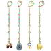 Baby toys pacifier chain silicone cup catcher 4 pieces of seat belts for toys drinking cup holder straps for strollers Hochstuhl Krippen Autositz BPA-free pram chain toy accessories color 2