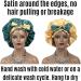 Reversible Adjustable Satin Bonnet for Sleep with Double Lining and Satin Scrunchie - Buy Online on GoSupps.com