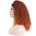 Ginger Orange Short Curly Headband Wig for Black Women - 12 Inch 350# Afro Curly No Lace Front Wig - Heat Resistant Fiber Hair Cosplay Wig - Buy Online on GoSupps.com