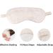 Silk Sleep Mask Eye Mask Blindfold with Lyocell Filling and Elastic Strap - Pink - Buy Online on GoSupps.com