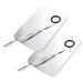 Aliobc Stainless Steel Make-Up Mixing Palette | Foundation & Nail Art Tool Set - 2 PCs Big Square (15 x 9.9 cm) with Spatula | International Shipping Available - Buy Online on GoSupps.com