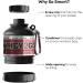 Smartshake WHEY2GO Funnel 110 ml (Pack of 1) - Black | Premium Protein Shaker for Smooth Mixing & Easy Use - International Shipping Available - Buy Online on GoSupps.com