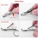 Stainless Steel Ultra-Thin Foldable Hand Toe Nail Clippers Cutter with Keychain Cutter Trimmer Silver Tool Key Ring Durable and Deft - Buy Online on GoSupps.com