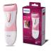 Philips Beauty Satinshave Womens Electric Razor, Wet & Dry Electric Shaver for Legs, Cordless Hair Trimmer for Women, Pink HP6306