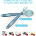 Vicloon Baby Utensils Spoon Fork Set - 4pcs Toddler Cutlery Feeding Set | Easy Grip Bendable Self Feeding Spoon Fork | Light Green-Blue Color - Buy Online on GoSupps.com