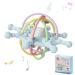 Superu new bite ring baby gripping ball for babies |Baby toys |Silicone BPA-free bite ring |Greipling to stimulate dental aid and relax from 3 monthsBaby Rassel Toys Ball (blue)
