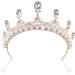 Pink Tiara - Vintage Rhinestone Crown for Women & Girls - Prom Queen, Birthday, Pageant, Quinceanera - Renaissance Costume - Gold - Buy Online on GoSupps.com