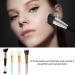 4-pack of foundation brushes containing 1 pink flat brush 1 dual-ended brush and 2 silicone brushes (powder blue) for concealer powder and liquid makeup everyday makeup - Buy Online on GoSupps.com