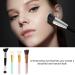 4-Pack Foundation Brush Set - Blending & Application Brushes for Liquid Powder & Concealer | Includes Pink Flat Two-Sided & Silicone Brushes - Buy Online on GoSupps.com