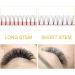 7D-D-0.07-9 Long Stem Pre Made Fan Russian Volume Lashes | 7D-D-0.07-CG C D Curl | 0.07 0.10 Pre Fanned Eyelash Extensions - Buy Online on GoSupps.com