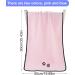 KSvaye 2-Pack Extra Absorbent Microfiber Dog Towels - Quick-Drying Pet Bath Towels (90x50 cm) for Dogs & Cats - Soft Blue & Pink - Buy Online on GoSupps.com