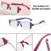 2 Pack Stylish Rimless Reading Glasses Flexible TR 90 Blue Light Blocking Computer Readers Multifocus Glasses(Couleur:Blue Grandeur:1.0x) - Buy Online on GoSupps.com