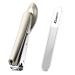 Cuspid No Splash Nail Clippers with Nano Nail File Stainless Steel Fingernail Clippers for Thick Nail  Toenail Clippers for Man and Women & Seniors