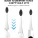 Replacement Toothbrush Heads for Burst Electric Toothbrush - Soft Charcoal Bristles Deep Cleaning Plaque Removal - 10 Count with Dust Covers - Buy Online on GoSupps.com