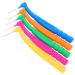 Beaupretty 50 pieces L-shaped interdental brushes dental picks bending braces toothbrush.