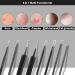 Glamne Blackhead Remover Pimple Popper Kit - Acne Comedone Extractor Tools (Black) - Buy Online on GoSupps.com