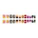 Buy Stylish Short Press on Nails - Square Fake Nails with Singer Designs | Glossy Acrylic Holiday False Nails for Women & Girls - Buy Online on GoSupps.com