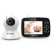 Baby Monitor with Camera and Audio - 3.5 Inch Video Baby Monitor with Remote Control Pan& Tilt &Zoom Camera, Two-Way Audio, Night Vision, VOX Mode,Temperature Monitoring, Lullabies, 960ft Long Range