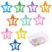 Volumoon hair clips girl 10 pcs 3cm/3.5cm small hair clips baby fine hair children hair clip color sweet hair clips metal hair jewelry for baby toddler children girl gift (star)