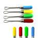 Slite Tech ear wax removed ear cleaning ear spoon Colorful medical ears Care ear cleaner mixed with metal loop mixed (4 -Set of the ingredient))