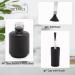 Agidea 15ML Empty Gel Nail Polish Bottles - Pack of 6, Matte Black Opaque Refillable Bottles with Brush, UV Safe with Mixing Balls & Funnels - Buy Online on GoSupps.com
