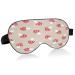 Sleep Mask Light Blocking Red Mushrooms Eye Mask for Sleeping with Adjustable Strap Cute Cartoon Soft Lightweight Eye Cover Blindfold for Men Women Work Travel Naps