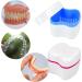 Denture Box Retainer Case Denture Storage Bath Box Denture Holder Box Cleaning Box Lightweight and Portable Cleaning Box with Filter (L Blue) L Blue - Buy Online on GoSupps.com