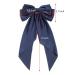 Shop Large Monochrome Hair Loops for Women - Satin Ribbon Clips in Navy & Pink | Stylish Hair Accessories (2 Pack) - Buy Online on GoSupps.com