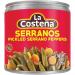 La Costena Serrano Whole Chillies 199g (Pack 10) / Mexican Serrano Hot Spicy Chilli Peppers Canned Chillies Bulk - Buy Online on GoSupps.com