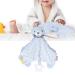 Sensory Baby Tags Security Blanket with Teether - Soft Plush Soothing Toy for Boys and Girls - Buy Online on GoSupps.com