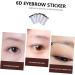BELLIFFY 4pcs Eyebrow Stickers Hair Like Eyebrows Colored Lashes Fake Water Transfer Paper with Soy Ink 21x15cm Brown - Buy Online on GoSupps.com