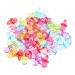 Table scatter baby pacifier different colors nice beautiful acrylic baby pacifier safe for baby newborn baby (transparent color mixture)