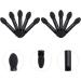 Outanaya 10pcs Makeup Tool Kit Applicateur Makeup Eyeshadow Concealer Eyeshadow Stick Brush ponges Black - Buy Online on GoSupps.com