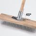 Rough Surfaces Floor Brush 20cm Heavy Duty Rough Surfaces Floor Brush Stainless Steel Wire Deck Scrub Cleaning Tool for Tile Deck Garage Kitchen Bathroom Deck - Buy Online on GoSupps.com