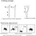 Walking Crutches Adult Forearm Cane Telescopic Folding Half Cuff Elbow Crutches Lightweight 10 Height Adjustable Medical Arm Crutch for Men Women Lightweight Walking Aid Sky Blue 1pcs Sky Blue 1pcs - Buy Online on GoSupps.com