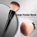 Banidy Large Makeup Foundation Brush - Flawless Powder & Bronzer Brush for Blending & Buffing - Perfect for Loose Powder & Liquid Foundation (Black - Buy Online on GoSupps.com