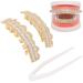 Gold Teeth Decoration Set - Hip Hop Style Brace for Halloween, Cosplay, Party - Unisex Gift Option - Buy Online on GoSupps.com