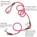 Premium Reflective Dog Leash for Running Walking & Training - Durable Crossbody Design for Small to Large Dogs - Pink Rose - Buy Online on GoSupps.com