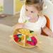 Non-Slip Silicone Baby Suction Plate Set with Divided Placemat - Green | Includes Bendable Fork & Spoon | Toddler Feeding Plate for Self Feeding Training - Buy Online on GoSupps.com