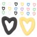 20pcs Christmas Xmas Heart Shaped Nail Art Ornaments DIY Nail Decorations Heart Decor Nail Art Decoration Nail Charms for Fake Nails Manicure Supplies Heart-Shaped Trinkets gem