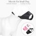 2 Pcs Muzzle For Small Dog Dog Muzzle For Small Dog Muzzle Dog Muzzle with Adjustable Loop and Soft Pad Dog Training Muzzle Prevent for Barking Biting and Chewing (Black Pink S) - Buy Online on GoSupps.com