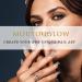 Buy Mouyouglow Press on Nails - Short Squared Nude Rosa White French with Gold Glitter & Glossy Finish | Artificial Fingernails with Glue - Perfect Nail Art FA4 - Buy Online on GoSupps.com