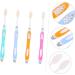 Homsfou 4-Piece Ultrafine Soft Toothbrush Set | Travel-Friendly Manual Toothbrushes for All Ages - Perfect for Teens and Infants - Buy Online on GoSupps.com