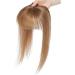 12" Hair Toppers with Fringe for Thinning Hair Women Real Hair #6 Light Brown (35g) - Buy Online on GoSupps.com