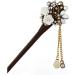 Frcolor Wooden Hair Pin Chinese Hair Sticks with Tassel Retro for Women Hair Styling Purple - Buy Online on GoSupps.com