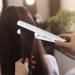 Hair Curler 2 in 1 Hair Styling Tool Purpose Cordless Curling Wand Lightweight Portable Travel Essentiials Hair Waver for Curly Or Straight Hair Straightening and Curling White - Buy Online on GoSupps.com