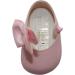 British-Made Baby Girls Pram Shoes with Bow Detail | Soft Sole | Size 2 UK Child | Pink - Buy Online on GoSupps.com
